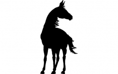 Horse Standing dxf File