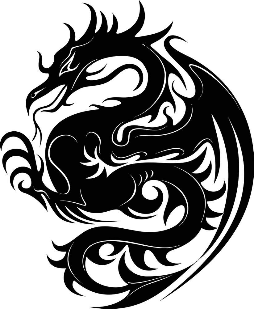 Dragon Stencil Free Vector cdr Download - 3axis.co