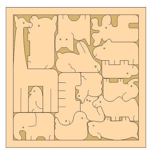 Download Laser Cut Creative Animal Jigsaw Puzzle Game For Kids Free Vector Cdr Download 3axis Co