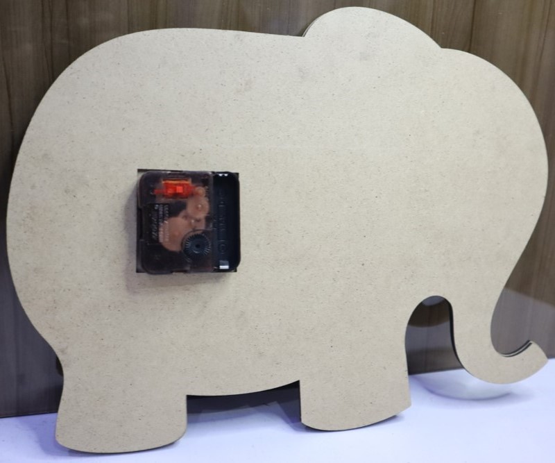 Laser Cut Elephant Wall Clock Kids Room Decor Free Vector
