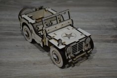 Laser Cut Jeep Free Vector