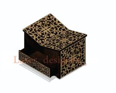 Laser Cut Islamic Quran Box With Stand Free Vector