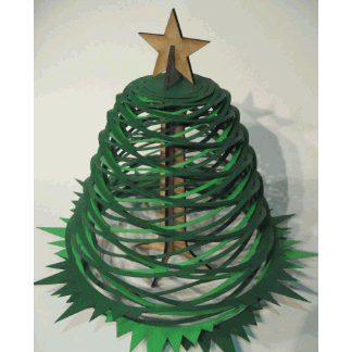Laser Cut Christmas Tree Ornament SVG File