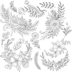 Floral Vector Art Free Vector