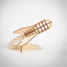 Laser Cut Little Rocket DXF File