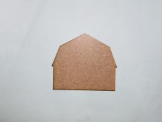 Laser Cut Wood Barn Unfinished Cutout Shape Free Vector