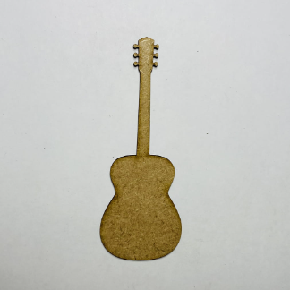 Laser Cut Acoustic Guitar Shape Unfinished Wood Craft Cutout Free Vector