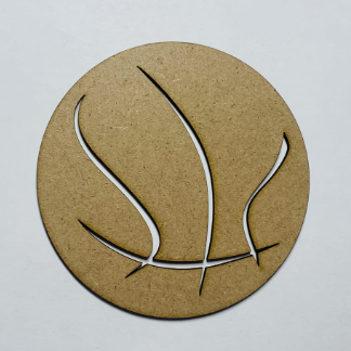Laser Cut Wood Basketball Cutout Shape Free Vector