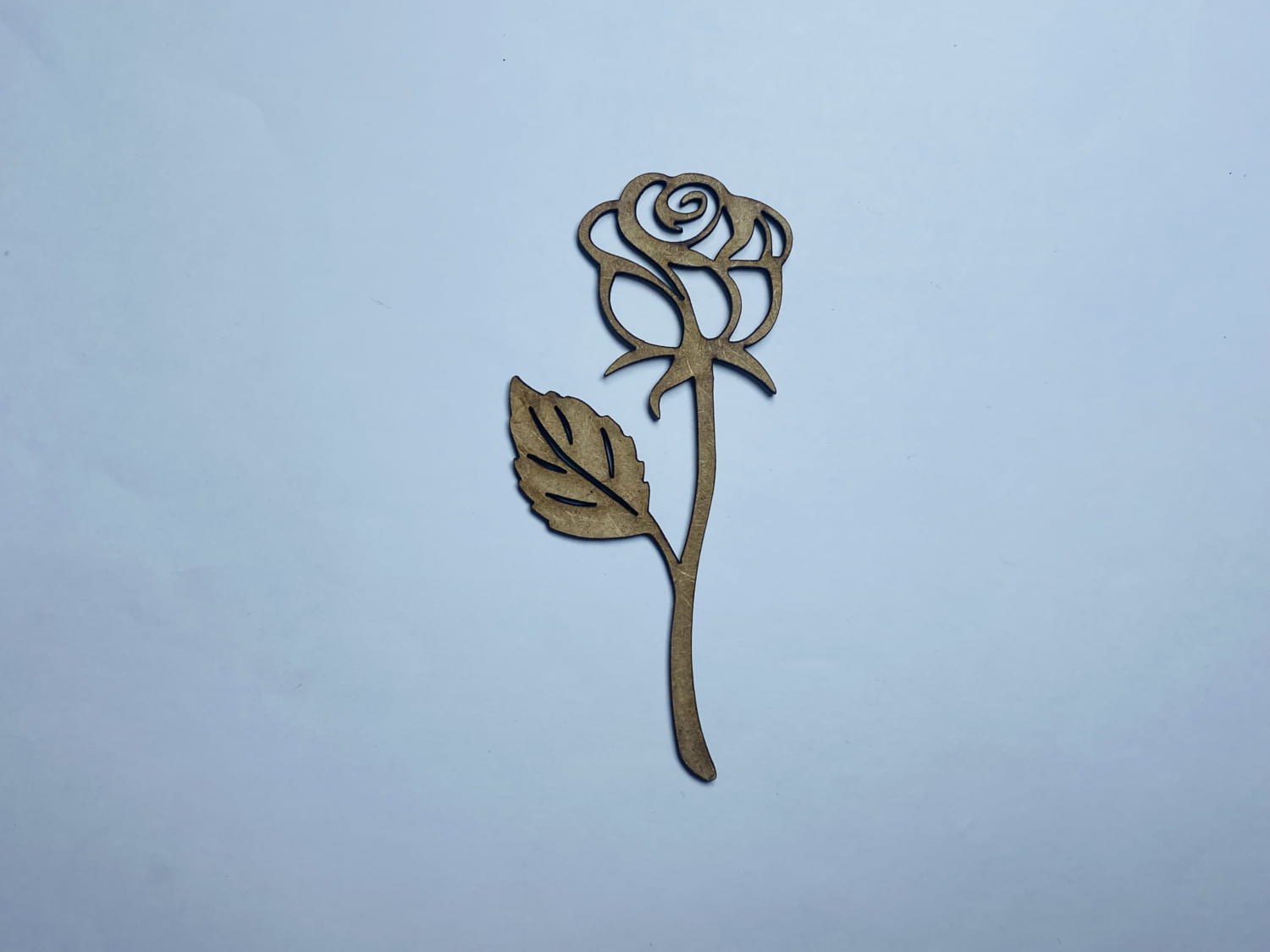 Laser Cut Unfinished Rose Flower Shape Wood Cutout SVG DXF CDR AI PDF ...