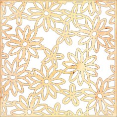 Laser Cut Floral Jali Design Pattern Free Vector