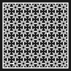 Decorative Panel Star Jali Design For Laser Cutting Free Vector