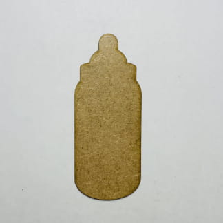 Laser Cut Wood Baby Bottle Cutout For Crafts Free Vector