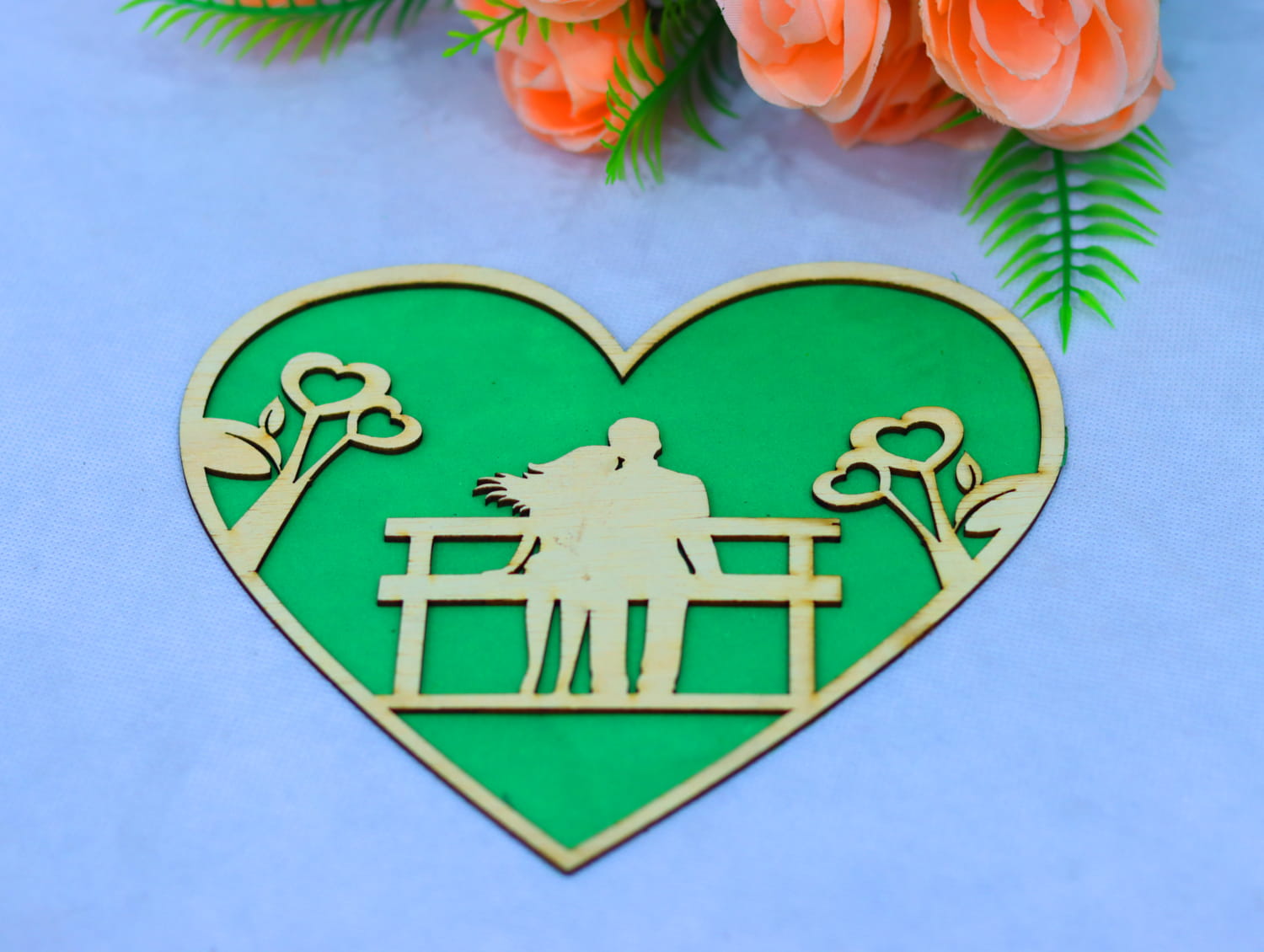 Laser Cut Valentine Day Gift Card Free Vector