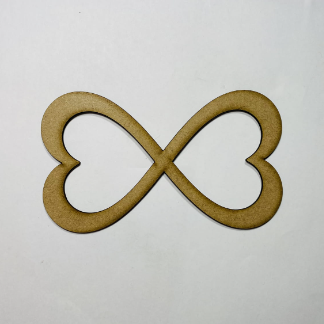 Laser Cut Unfinished Wooden Infinity Heart Cutout Free Vector