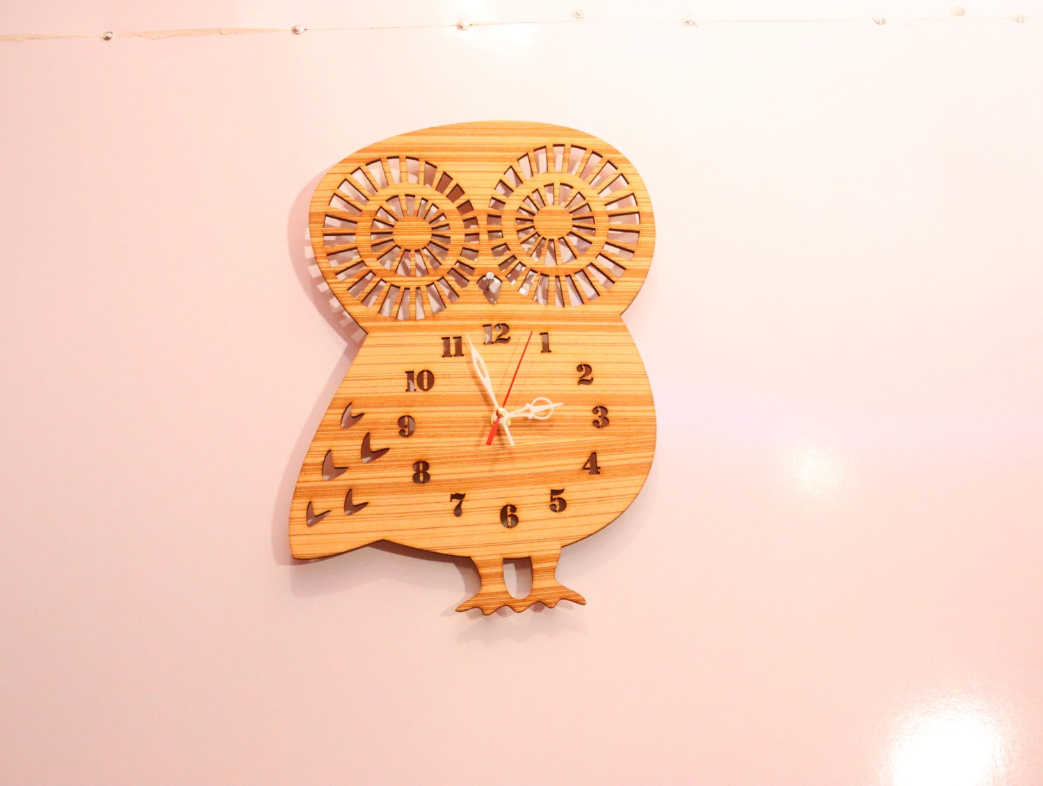 Laser Cut Owl Clock Free Vector