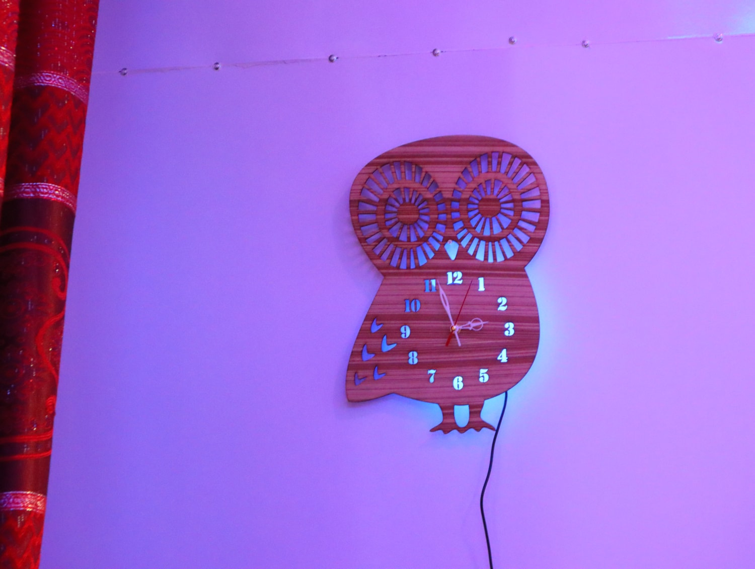 Laser Cut Owl Clock Free Vector