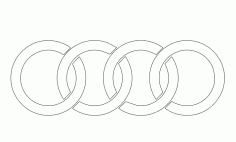 Audi Logo DXF File