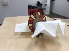 Laser Cut Turkey Napkin Ring Free Vector