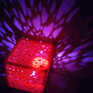 Laser Cut Cube Heart Night Light Lamp Free Vector