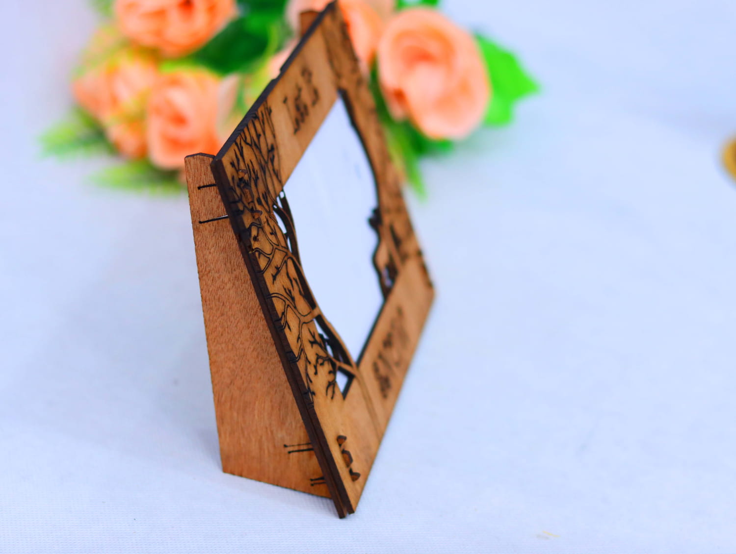 Laser Cut Wooden Tabletop Picture Frame 3mm Free Vector