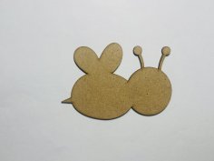 Laser Cut Bumble Bee Wood Cutout Shape Blank Free Vector