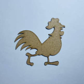 Laser Cut Wooden Rooster Cutout Wood Rooster Shape Free Vector