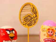 Laser Cut Easter Egg Topper Free Vector