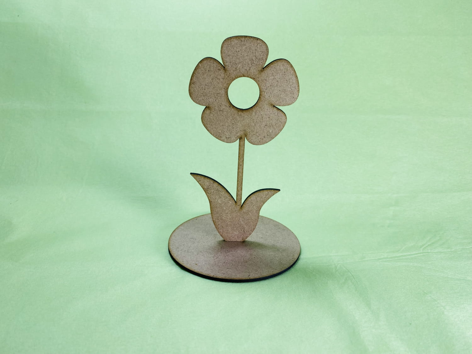 Laser Cut Flower With Stand Free Vector