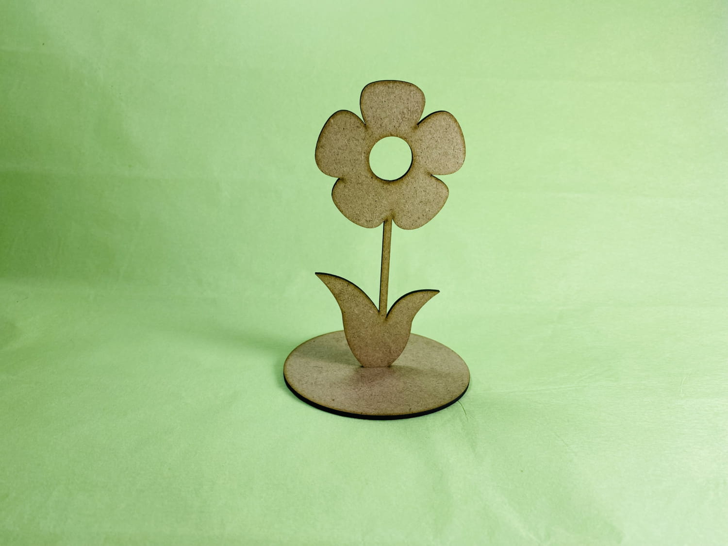 Laser Cut Flower With Stand Free Vector
