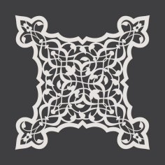 Laser Cut Interior Jali Design Pattern DXF File