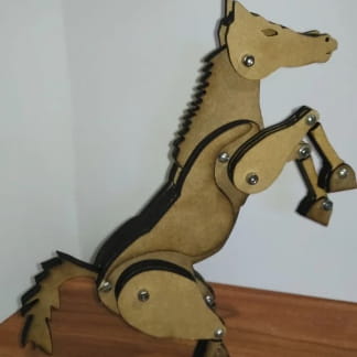 Laser Cut Articulated Horse SVG File