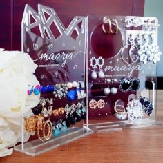Laser Cut Acrylic Jewelry Display Stand Free Vector
