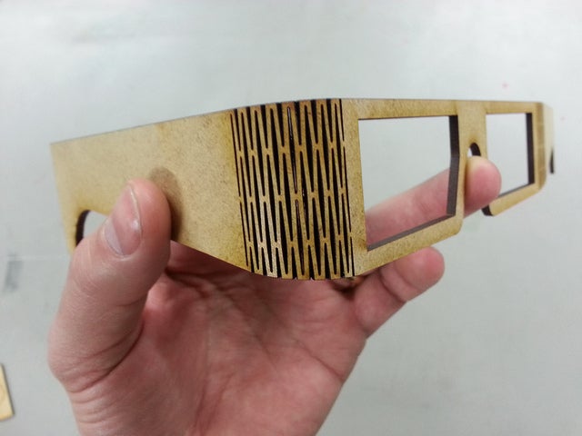 Laser Cut Bend Glasses DXF File