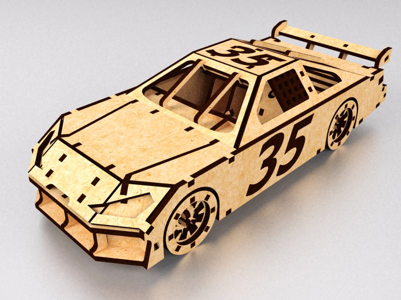 Nascar - Race Car Wood Craft Kit