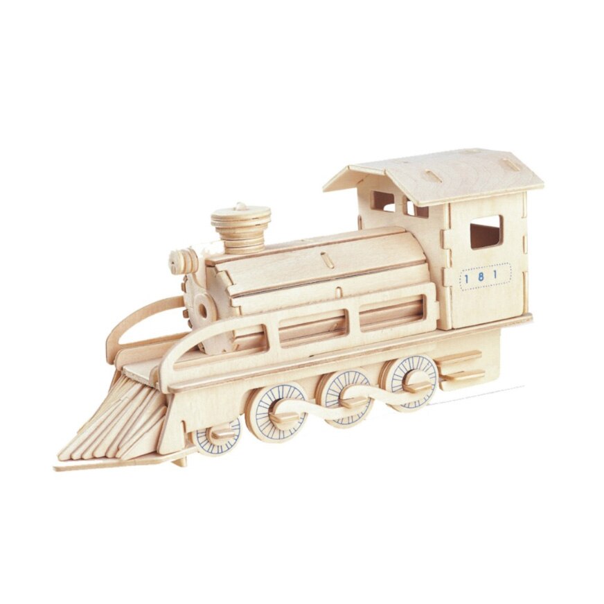 Laser Cut Steam Train 3D Woodcraft Kit Wooden Puzzle Free Vector