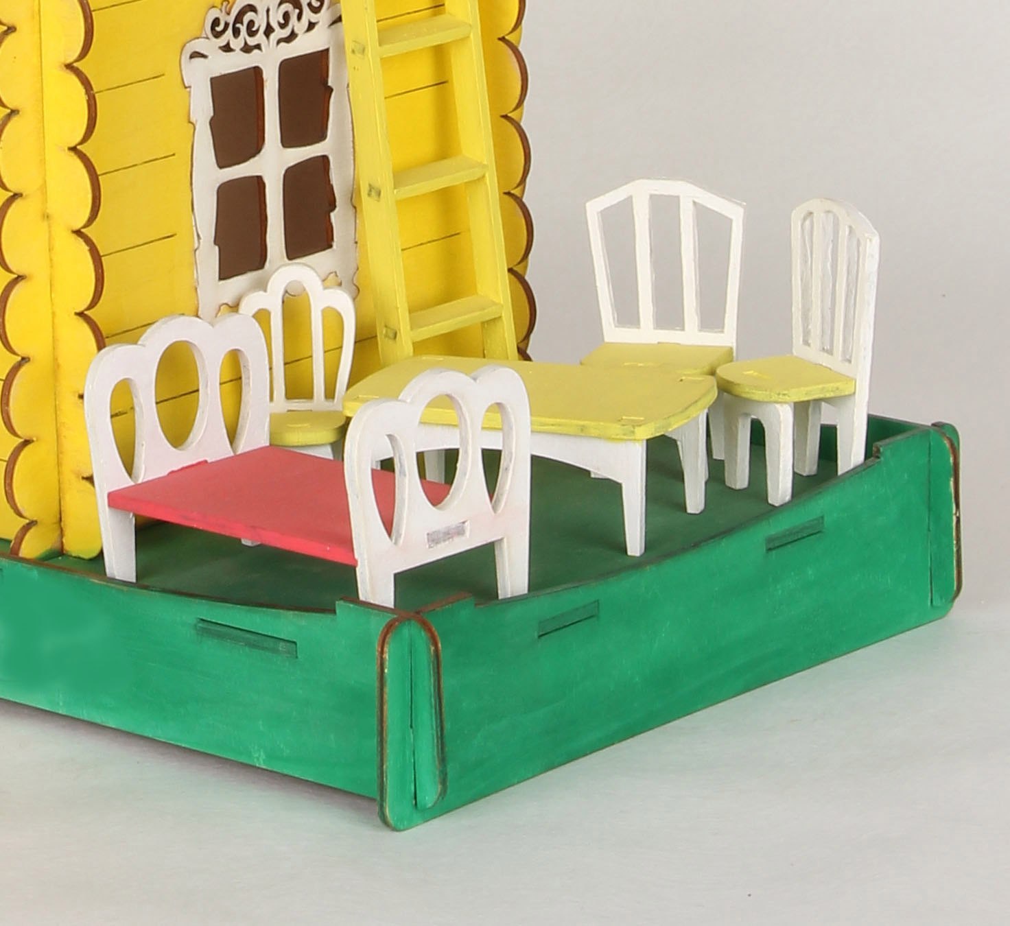 Laser Cut Dollhouse Furniture Miniature Chair Table Bed Free Vector