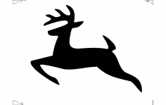 Deer Jumping dxf File