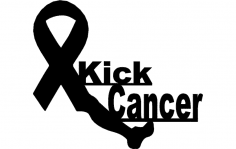 Kick Cancer dxf File