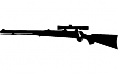 Rifle dxf File