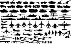Military Vector Pack Free Vector