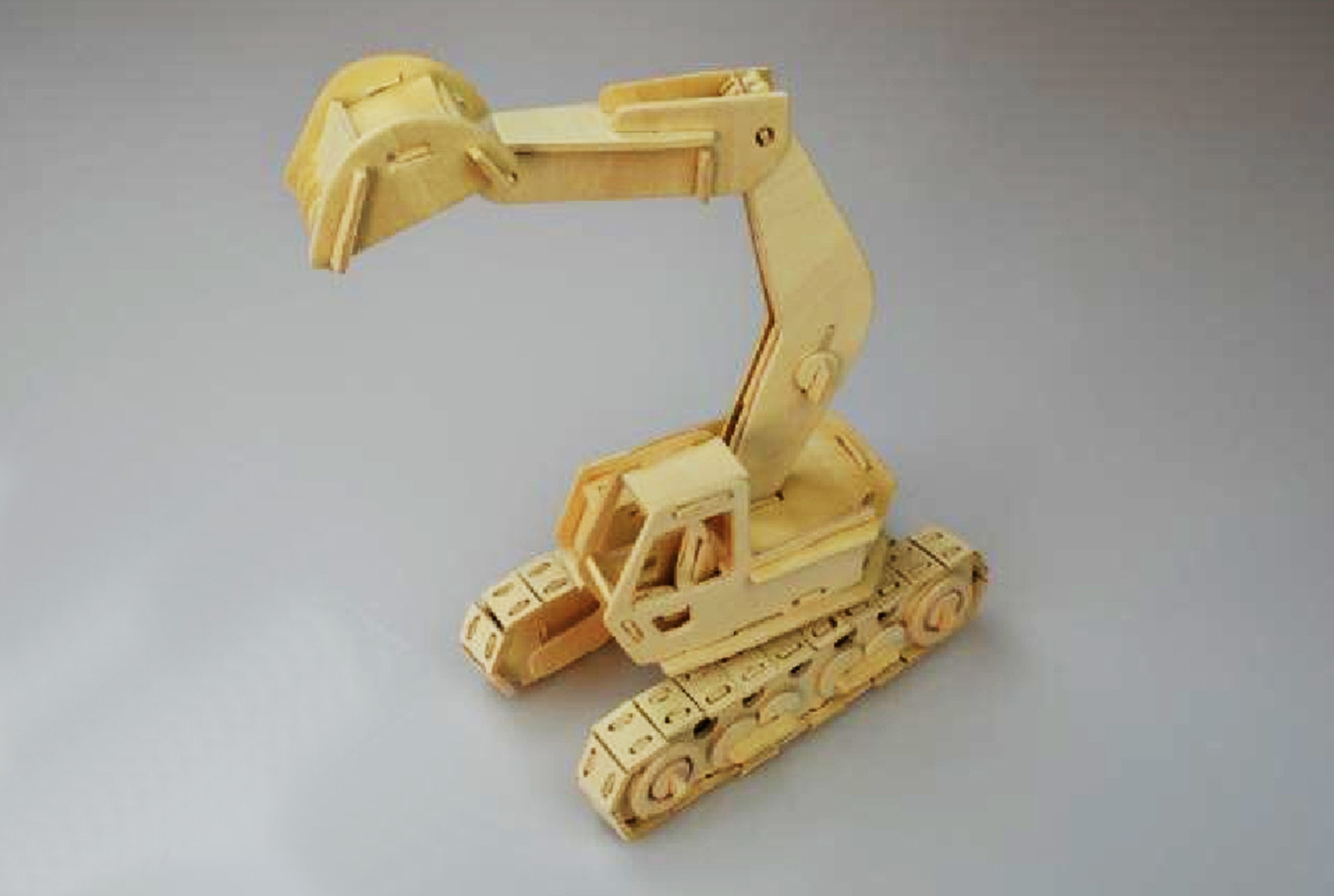 Excavator Model Laser Cutting plans PDF File Free Download - 3axis.co