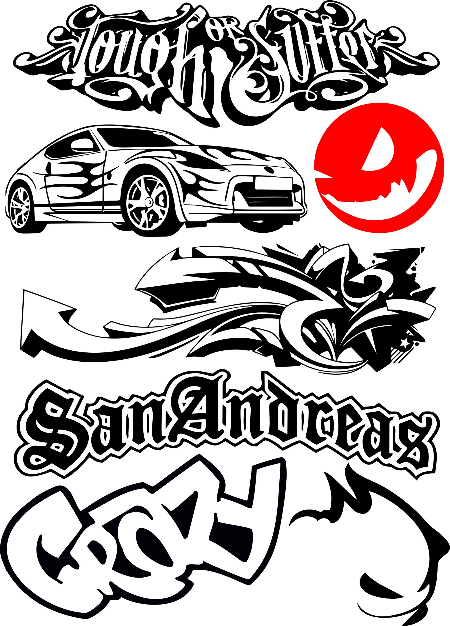 sticker vector coreldraw Vector Free Vector Decals Bike Vehicle Vinyls Car Graphics