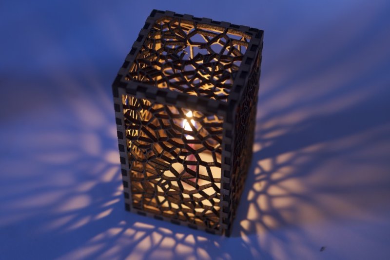 Laser Cut Wooden Lace Box SVG File Free Download - 3axis.co - 3D model önizlemesi