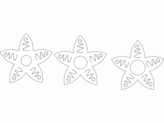Stars cruvy dxf File