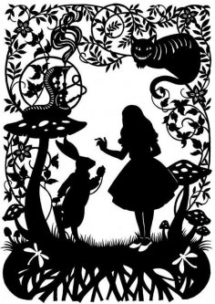 Alice In Wonderland DXF File