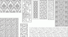 Decorative pattern file to cut in CNC Free Vector