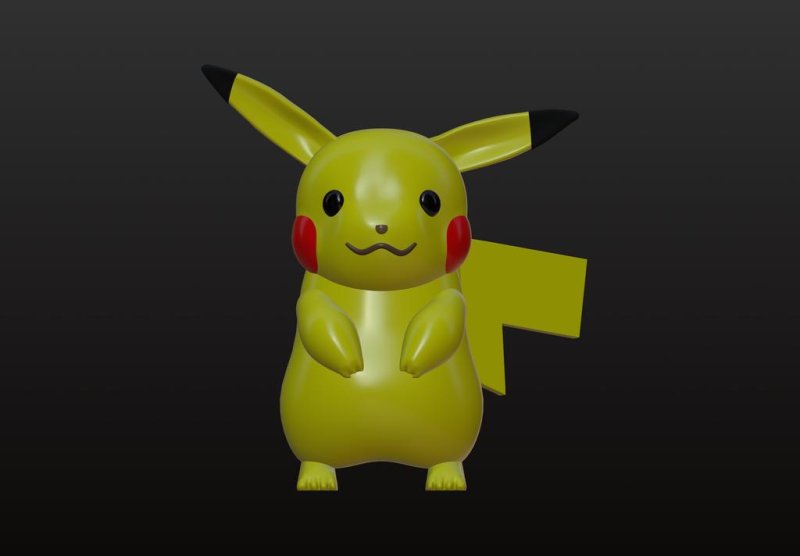 Pikachu 3D Printer Model Download Free STL File - 3axis.co