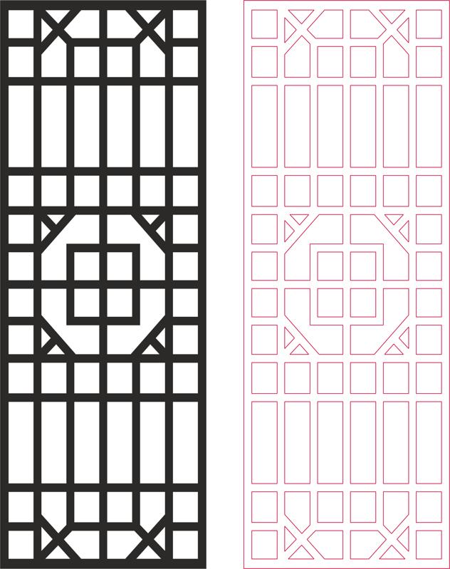 DXF for Outdoor Garden Patio Partition