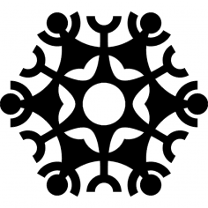 Snowflake design dxf file