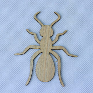 Laser Cut Unfinished Ant Wood Cutout Free Vector